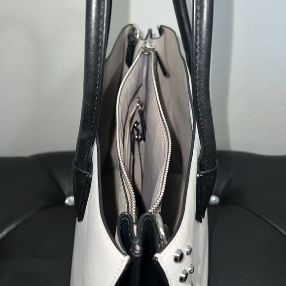 Michael Kors “Mercer” Stud & Grommet Large Tote Bag. - Picture 6 of 14